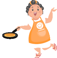Gif animé Chandeleur crêpes femme